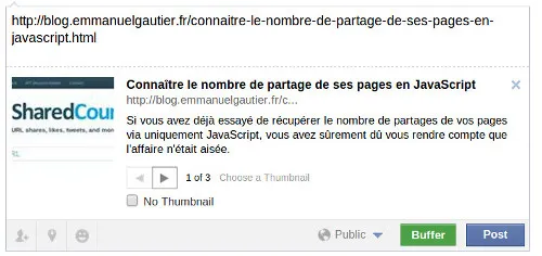 Sans optimisations pour le partage