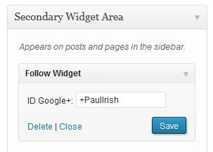administration widget